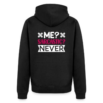 I Infirmière sarcastique - Veste à capuche bio Premium Unisexe - noir - Dos - Nico (187cm)