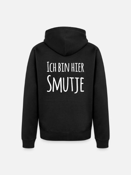 Ich bin hier Smutje - Unisex Premium Bio Zip Hoodie - Schwarz