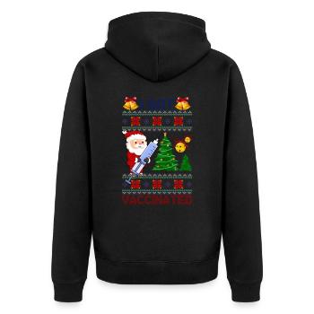 J’AI ÉTÉ VACCINÉ - Veste à capuche bio Premium Unisexe - noir - Dos - Nico (187cm)