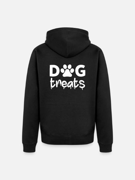 Dog Treats - Unisex Premium Organic Zip Hoodie - black