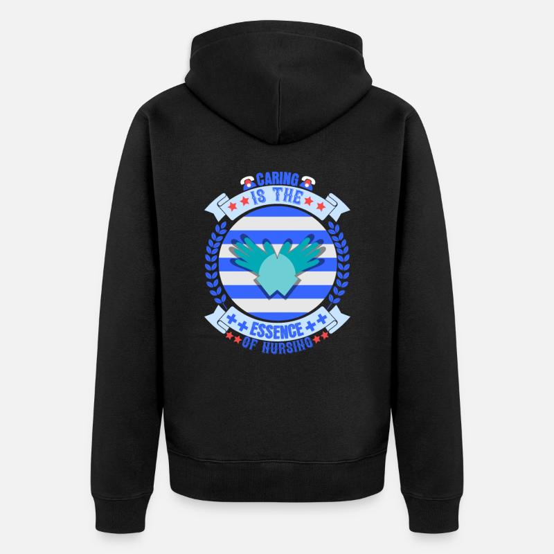 Santé et infirmière - Veste à capuche bio Premium Unisexe - noir