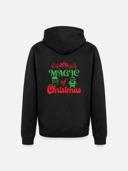 Magic of Christmas - Unisex Premium Organic Zip Hoodie - black