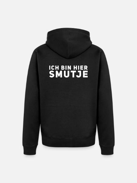 Ich bin hier Smutje - Unisex Premium Bio Zip Hoodie - Schwarz