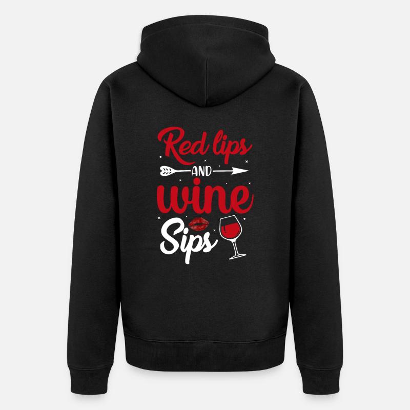 Siddikur Wein - Unisex Premium Bio Zip Hoodie - Schwarz