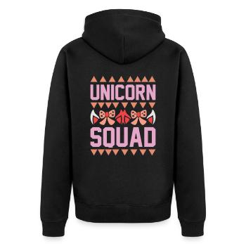 Escouade Licorne Licorne - Veste à capuche bio Premium Unisexe - noir - Dos - Nico (187cm)