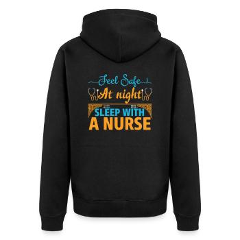 INFIRMIÈRE Infirmière - Veste à capuche bio Premium Unisexe - noir - Dos - Nico (187cm)