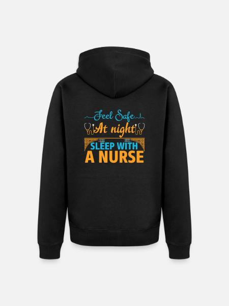 NURSE Nurse - Unisex Premium Organic Zip Hoodie - black