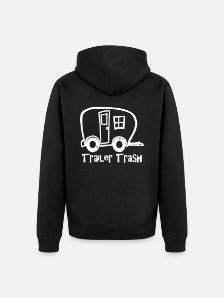 Caravan scum hiking - Unisex Premium Organic Zip Hoodie - black