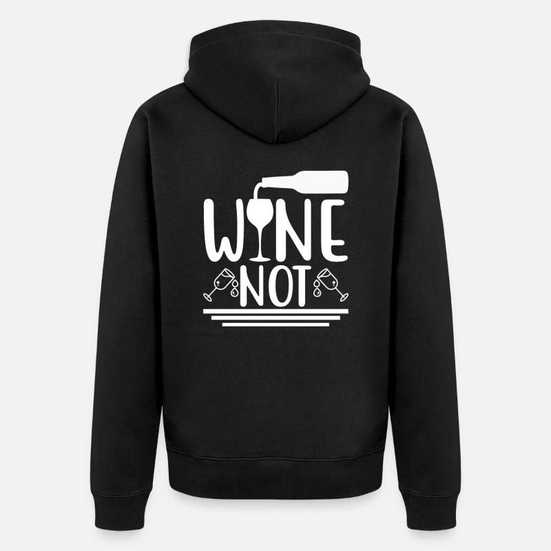 Vin pas - Veste à capuche bio Premium Unisexe - noir