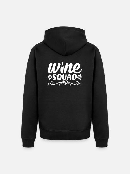 Troupe de vin - Veste à capuche bio Premium Unisexe - noir