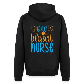 INFIRMIÈRE Infirmière - Veste à capuche bio Premium Unisexe - noir - Dos - Nico (187cm)