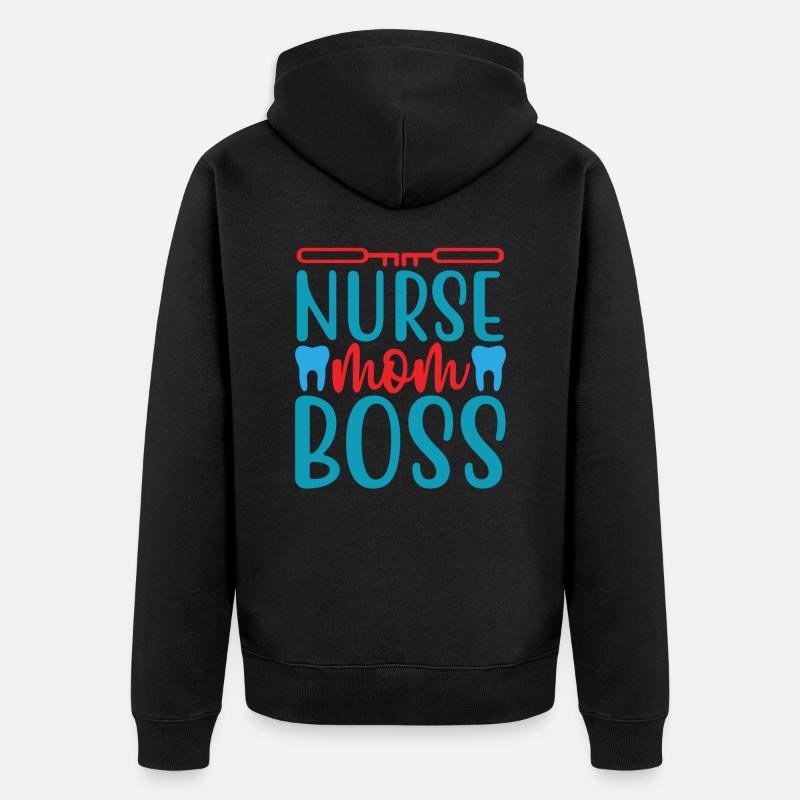 INFIRMIÈRE Infirmière - Veste à capuche bio Premium Unisexe - noir