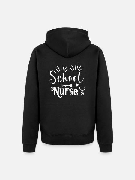 infirmière d'école - Veste à capuche bio Premium Unisexe - noir