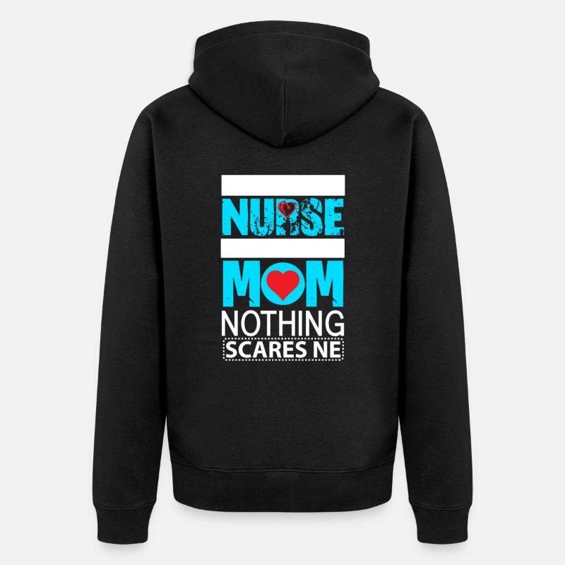 Maman infirmière - Veste à capuche bio Premium Unisexe - noir