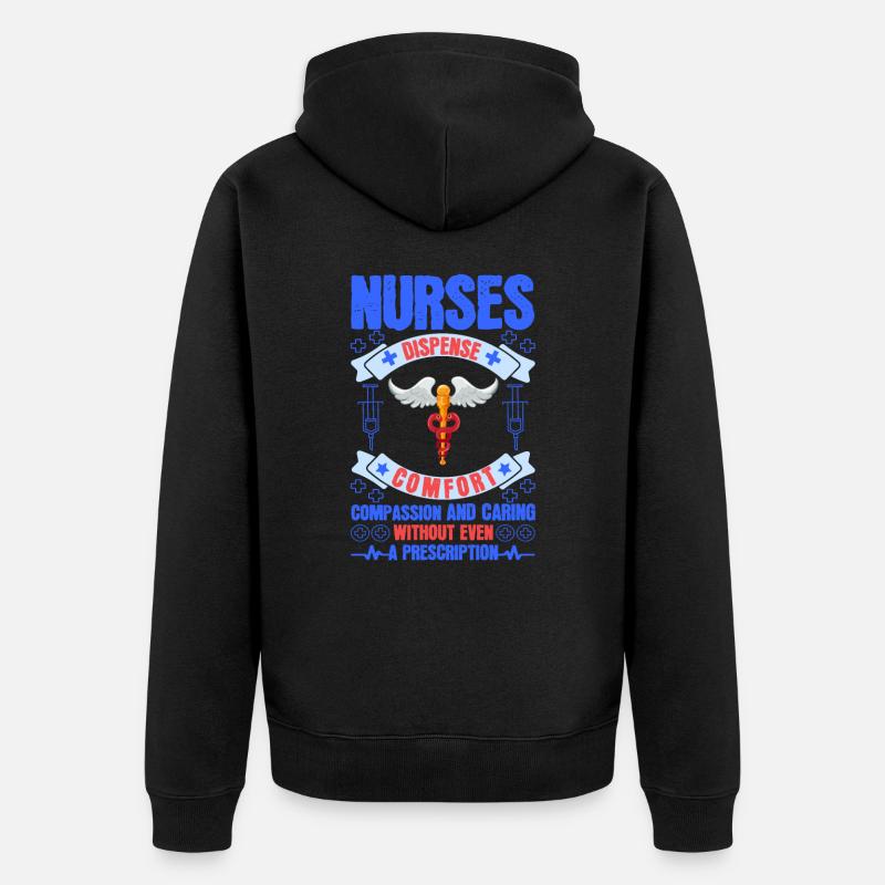 Santé et infirmière - Veste à capuche bio Premium Unisexe - noir