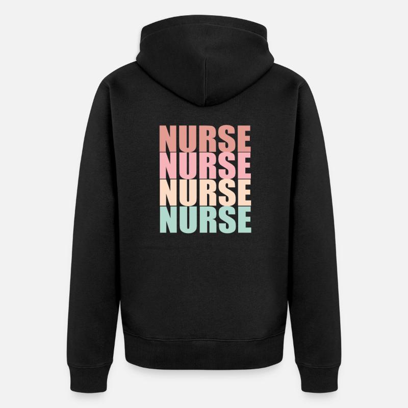 INFIRMIÈRE Infirmière - Veste à capuche bio Premium Unisexe - noir