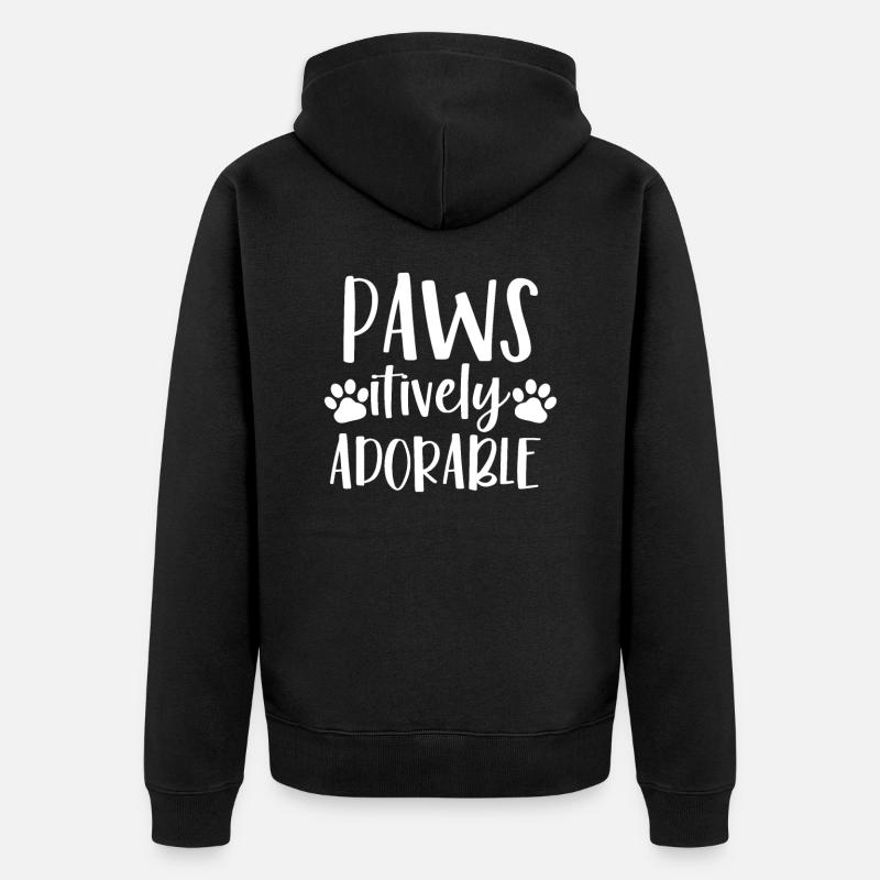 Pawsitivement admirable - Veste à capuche bio Premium Unisexe - noir