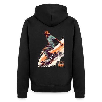 Planchistes - Veste à capuche bio Premium Unisexe - noir - Dos - Nico (187cm)