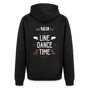 Danse en ligne Danse en ligne Country Cadeau - Veste à capuche bio Premium Unisexe - noir - Dos - Nico (187cm)