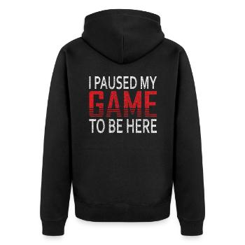 T-shirt Jeux vidéo Gamer Gaming - Veste à capuche bio Premium Unisexe - noir - Dos - Nico (187cm)