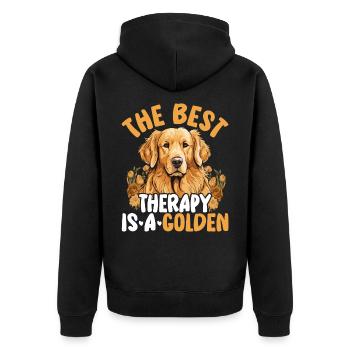 Amour des chiens - Veste à capuche bio Premium Unisexe - noir - Dos - Nico (187cm)