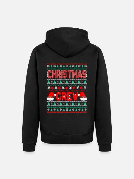 Équipe de Noël Weihnachten - Veste à capuche bio Premium Unisexe - noir