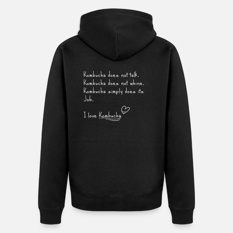 J’adore le kombucha - Veste à capuche bio Premium Unisexe - noir
