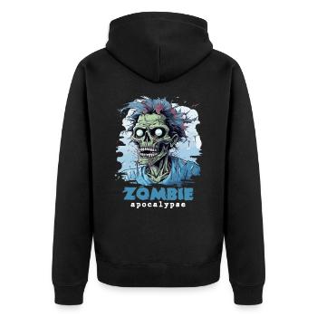 Zombie Apocalypse Zombies Morts-vivants Halloween - Veste à capuche bio Premium Unisexe - noir - Dos - Nico (187cm)