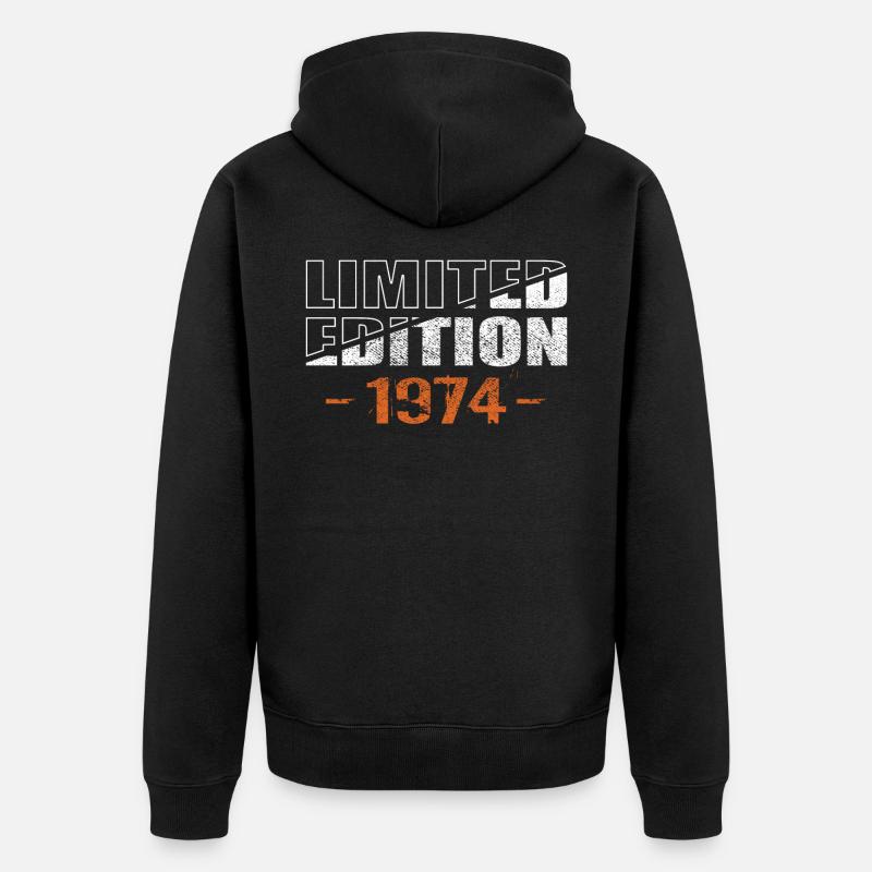Édition limitée 1974 - Veste à capuche bio Premium Unisexe - noir