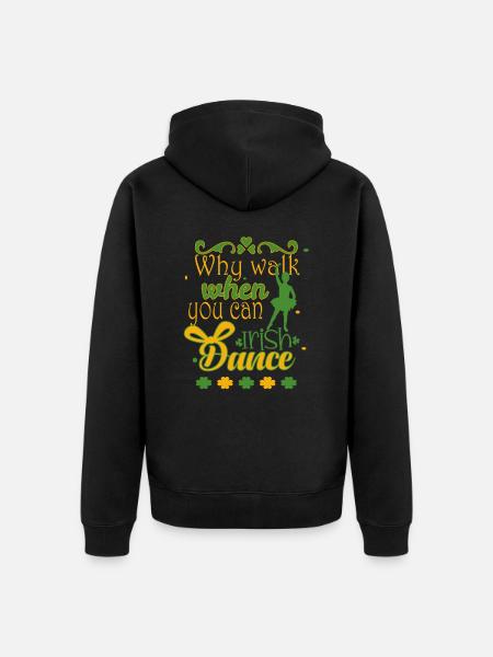 irishdance - Unisex Premium Bio Zip Hoodie - Schwarz