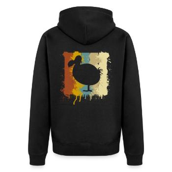 Dodo - Veste à capuche bio Premium Unisexe - noir - Dos - Nico (187cm)