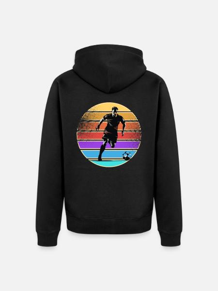 Soccer Soccer Players - Unisex Premium Organic Zip Hoodie - black