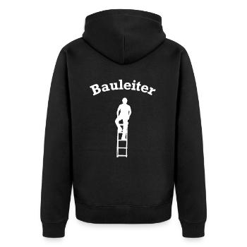 Construction Manager Construction Site Construction Sites Funny - Unisex Premium Organic Zip Hoodie - black - Back - Nico (187cm)