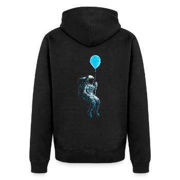 Ballon astronaute astronaute astronaute - Veste à capuche bio Premium Unisexe - noir - Dos - Nico (187cm)