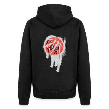 Basket-ball Basketteurs Joueurs - Veste à capuche bio Premium Unisexe - noir - Dos - Nico (187cm)