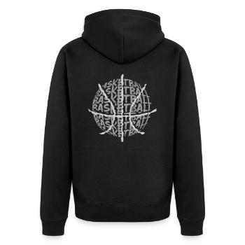 Basket-ball Basketteurs Joueurs - Veste à capuche bio Premium Unisexe - noir - Dos - Nico (187cm)