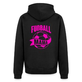 Maman de football - Veste à capuche bio Premium Unisexe - noir - Dos - Nico (187cm)