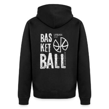 Basket-ball Basketteurs Joueurs - Veste à capuche bio Premium Unisexe - noir - Dos - Nico (187cm)