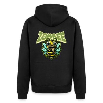 Abeille zombie Zombee - Veste à capuche bio Premium Unisexe - noir - Dos - Nico (187cm)