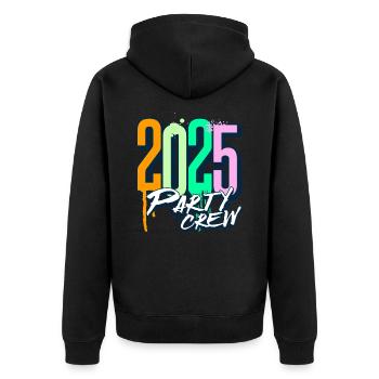 Équipe de fête 2025 - Veste à capuche bio Premium Unisexe - noir - Dos - Nico (187cm)