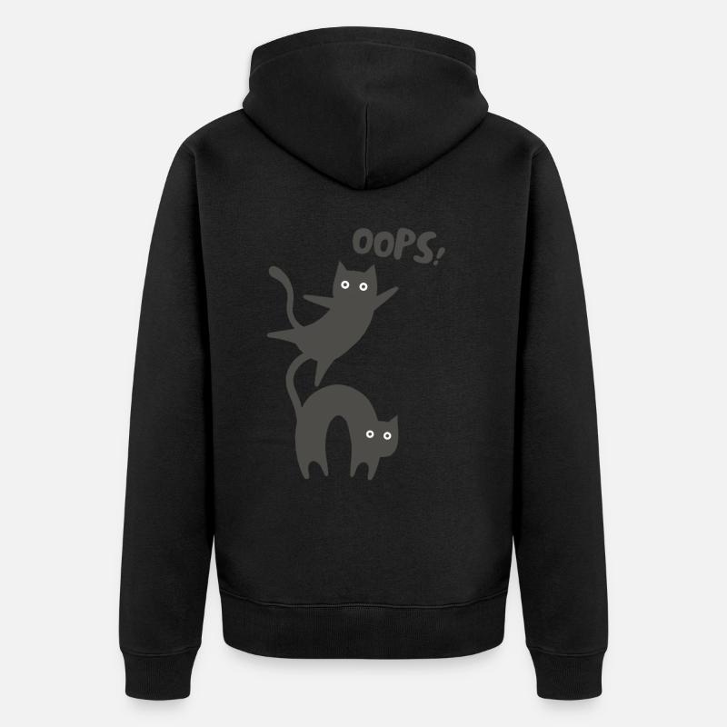 OOPS! - Veste à capuche bio Premium Unisexe - noir