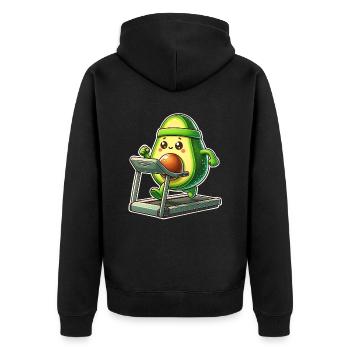 Tapis roulant Avocado - Veste à capuche bio Premium Unisexe - noir - Dos - Nico (187cm)