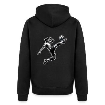Football - Veste à capuche bio Premium Unisexe - noir - Dos - Nico (187cm)