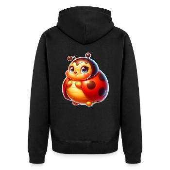 Coccinelle - Veste à capuche bio Premium Unisexe - noir - Dos - Nico (187cm)