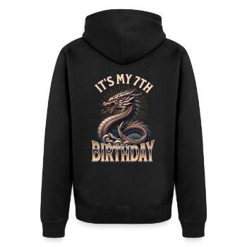 Dragon 7e anniversaire Dragon - Veste à capuche bio Premium Unisexe - noir - Dos - Nico (187cm)