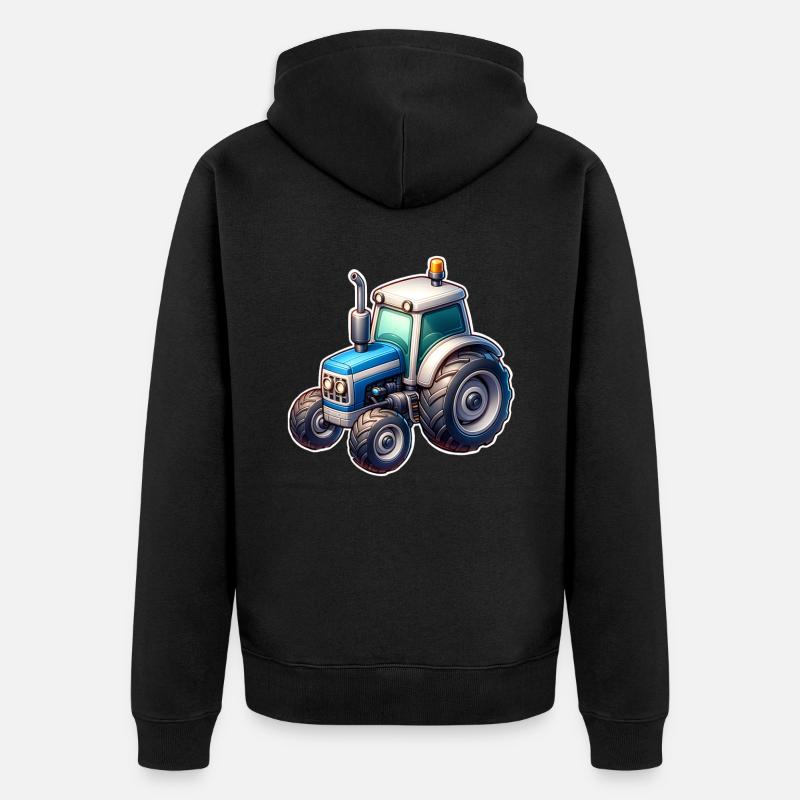 Tracteur - Veste à capuche bio Premium Unisexe - noir