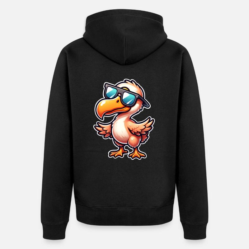 Dodo - Unisex Premium Bio Zip Hoodie - Schwarz