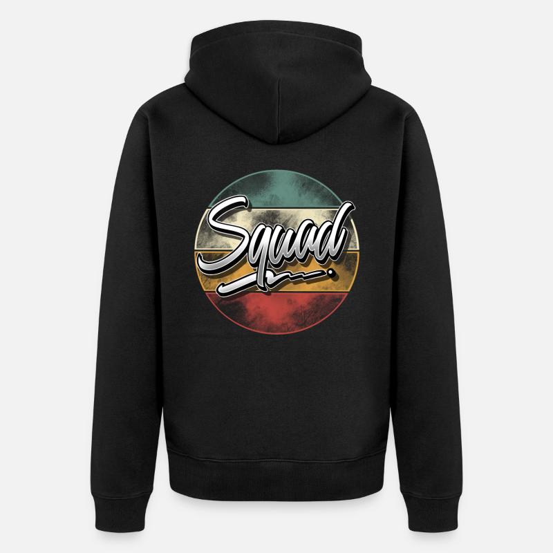 Équipe - Veste à capuche bio Premium Unisexe - noir