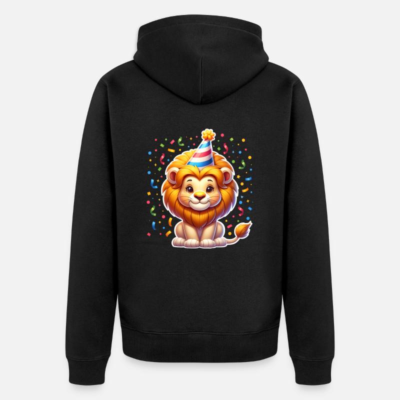 Anniversaire Leo - Veste à capuche bio Premium Unisexe - noir