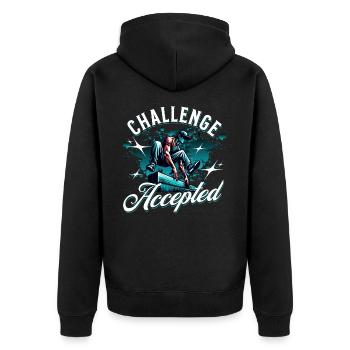 Parkour - Veste à capuche bio Premium Unisexe - noir - Dos - Nico (187cm)